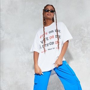 Sean John x Missguided White Vote Or Die Tshirt